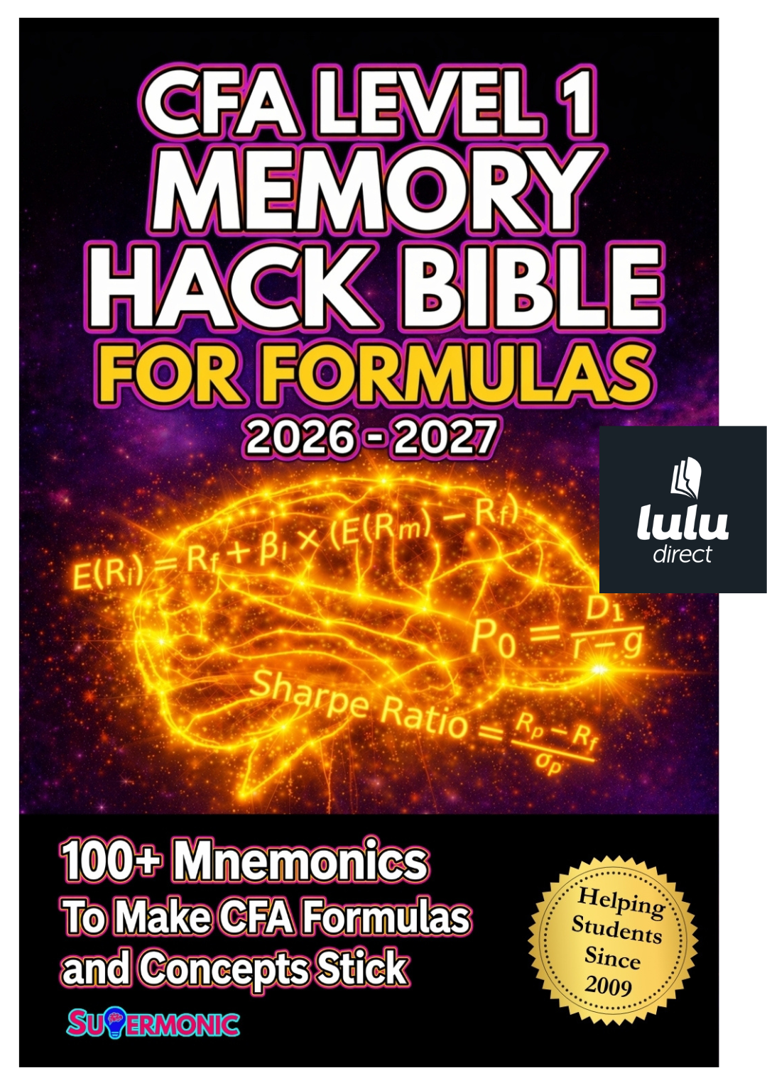 CFA Level 1 Memory Hack Bible for Formulas paperback cover